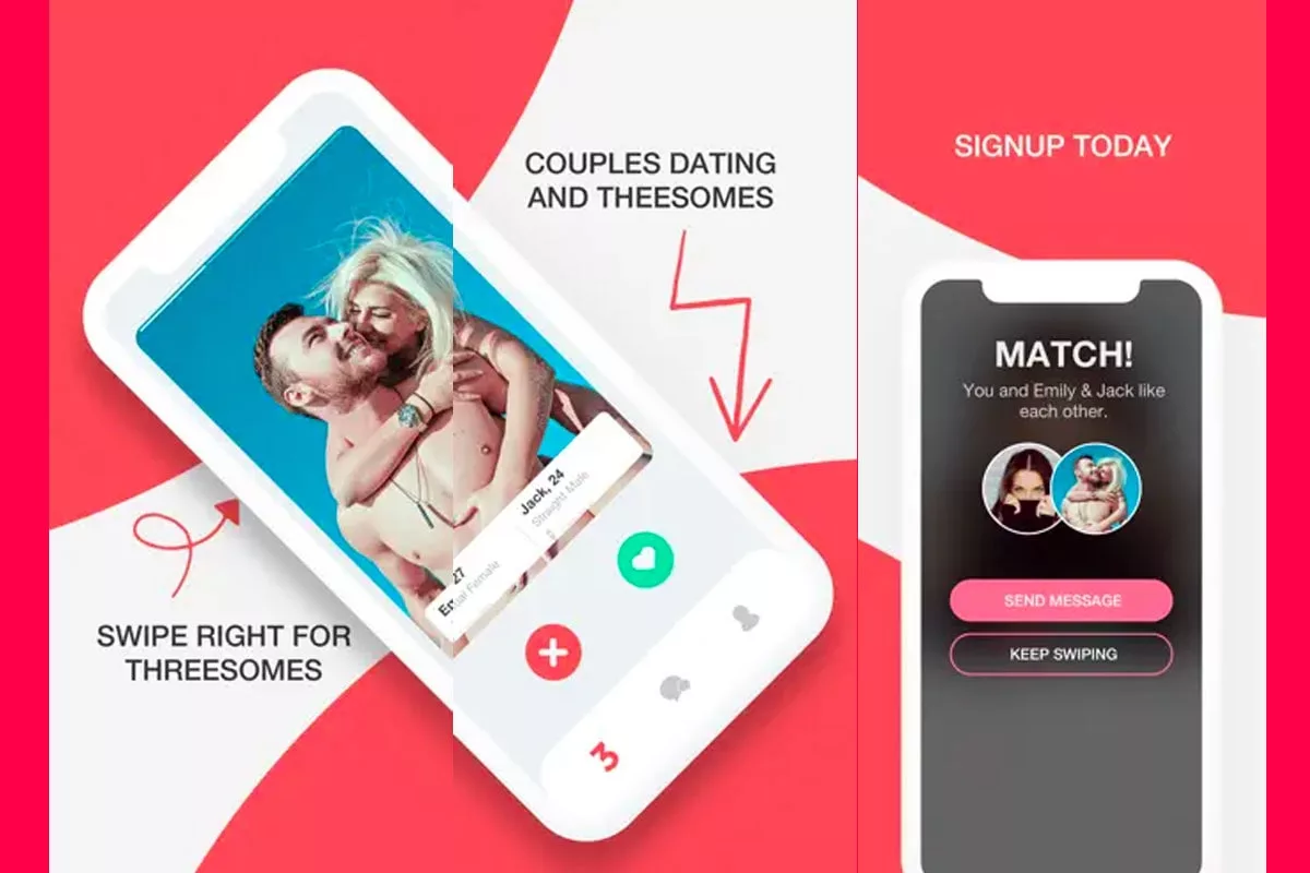 Application de rencontre pour couples.