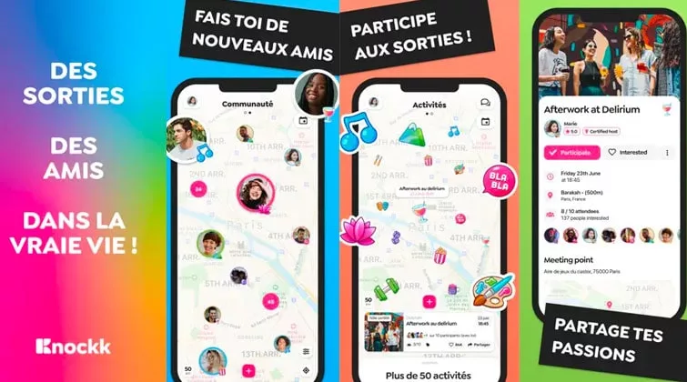 Application KnocKK pour se faire des amis.